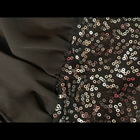 Girls size XL high low sequenced dress - Picture 3 of 7